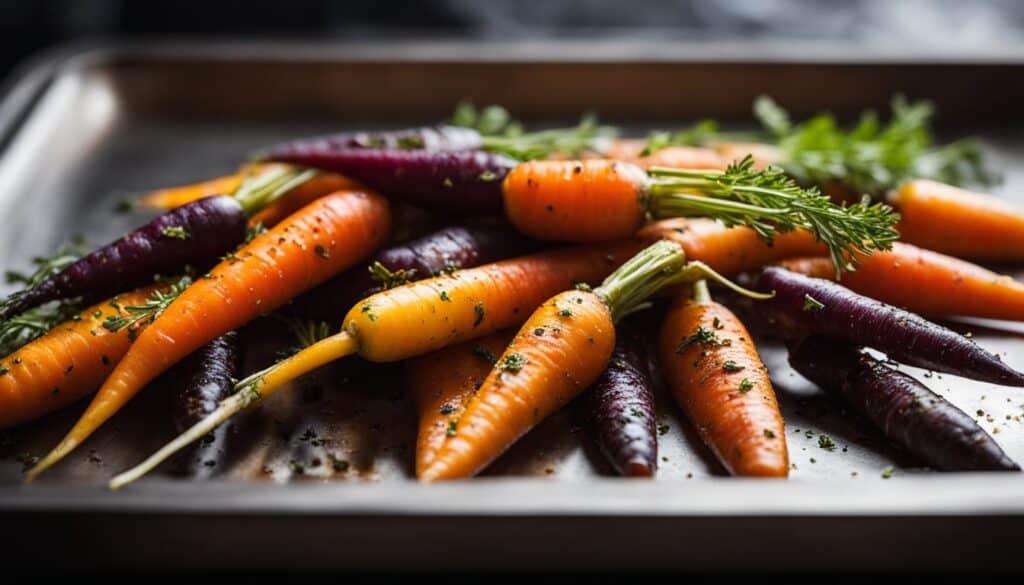 Achieving perfection while roasting heirloom carrots