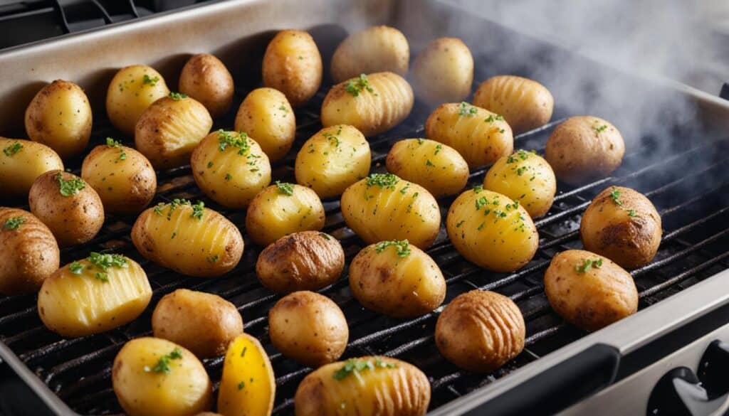 Cooking frozen roast potatoes in an air fryer