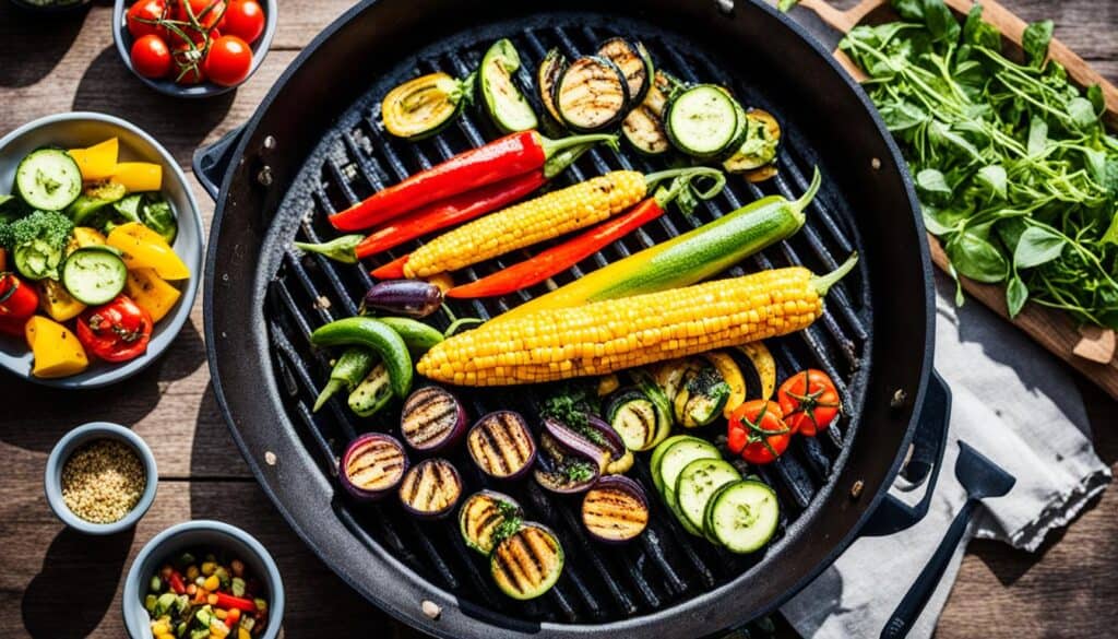 Grilling Different Vegetables