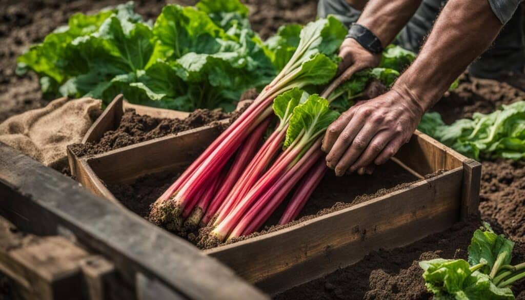 Harvesting and Storing Rhubarb