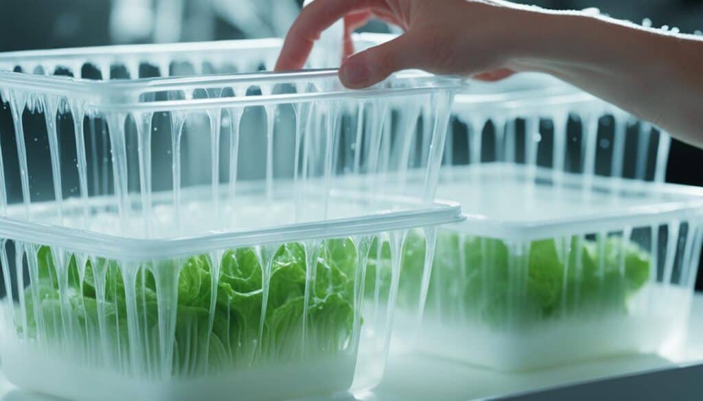 Prepping Hydroponic Lettuce Containers