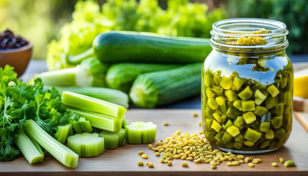 Sweet Pickles with Celery Seed