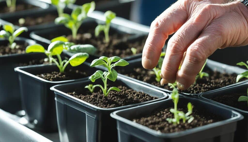 Transplanting Bell Pepper Seedlings