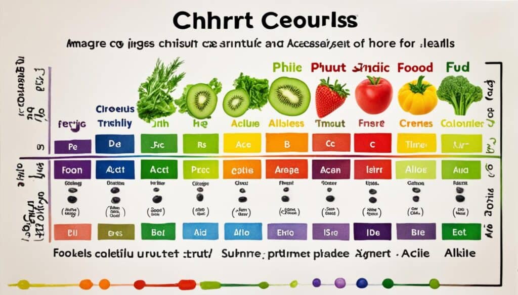 alkaline food chart