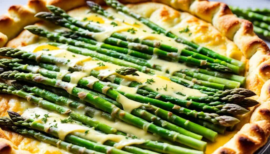 asparagus gruyere tart