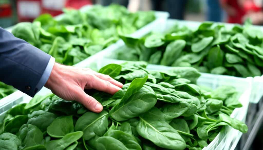 buying spinach