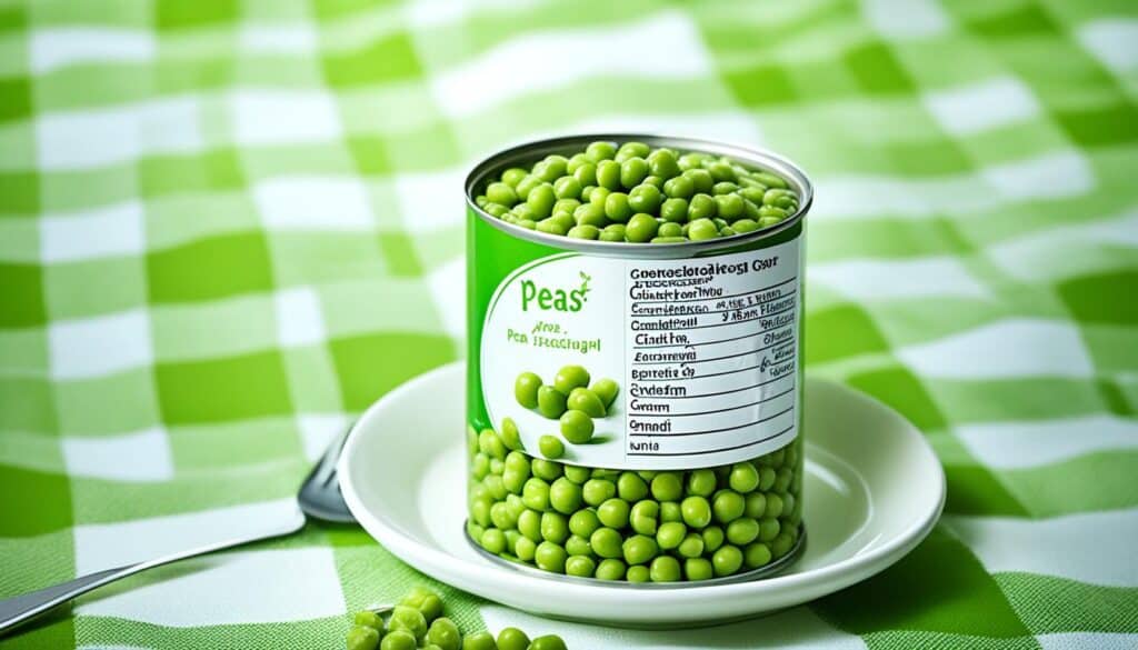 canned peas