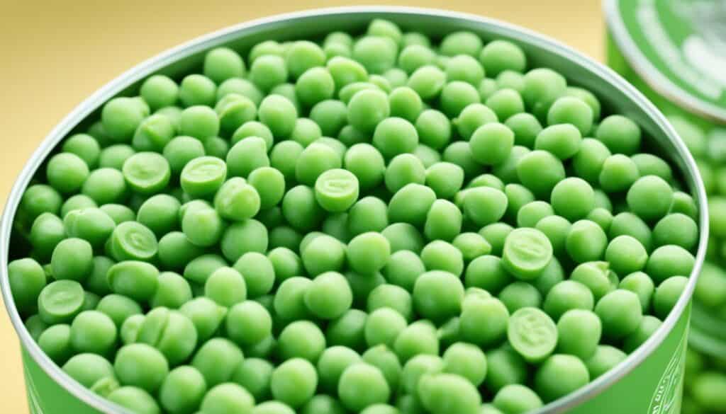 canned peas image