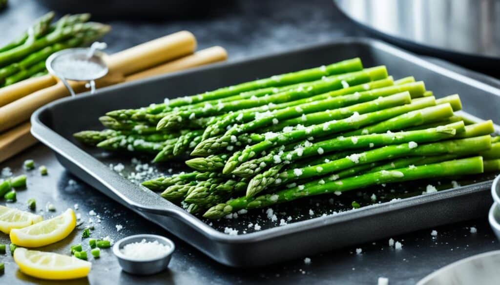 cooking frozen asparagus image