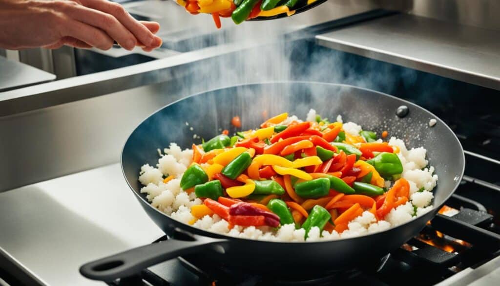 cooking with frozen peppers