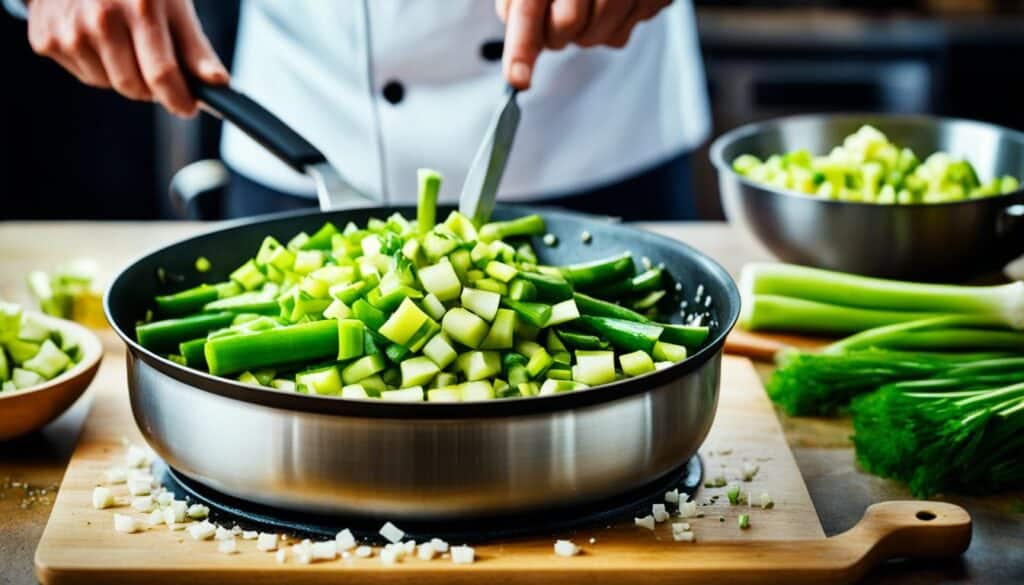 cooking with leeks