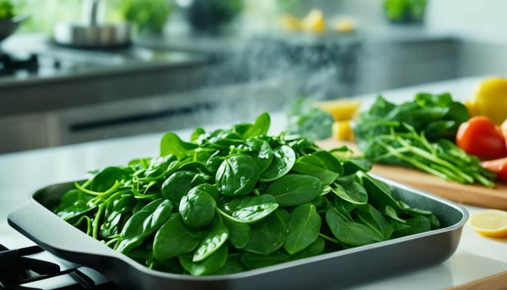 cooking with spinach