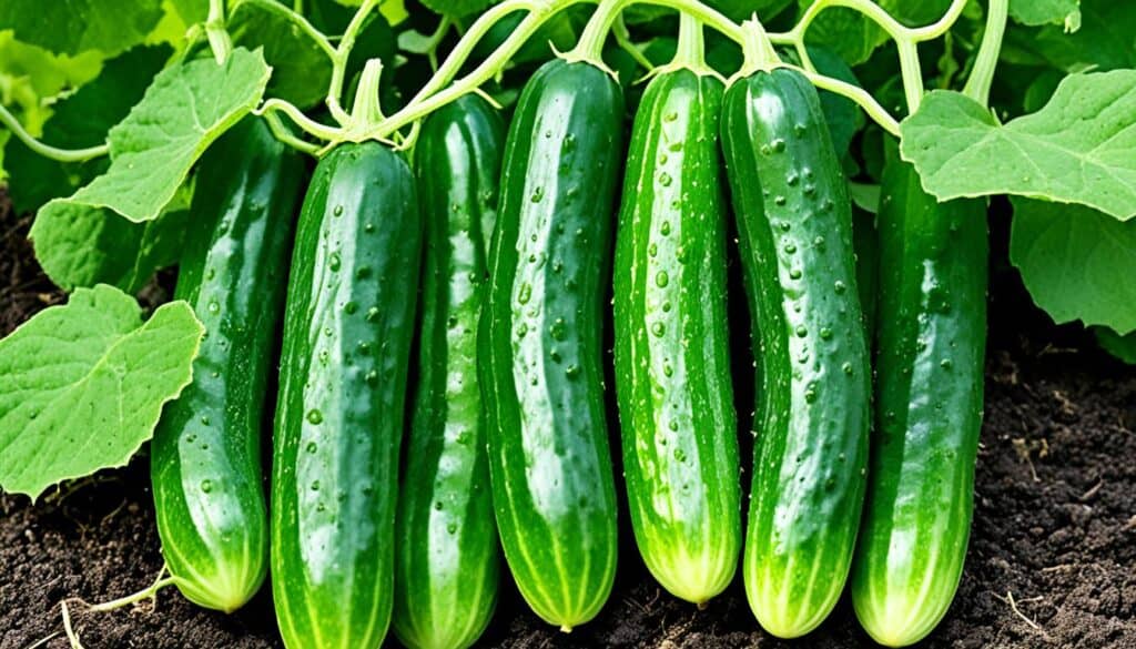 disease-resistant Marketmore cucumbers