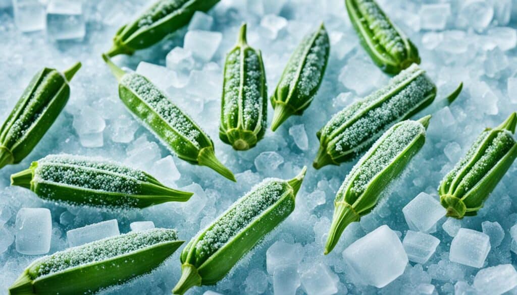 freezing okra