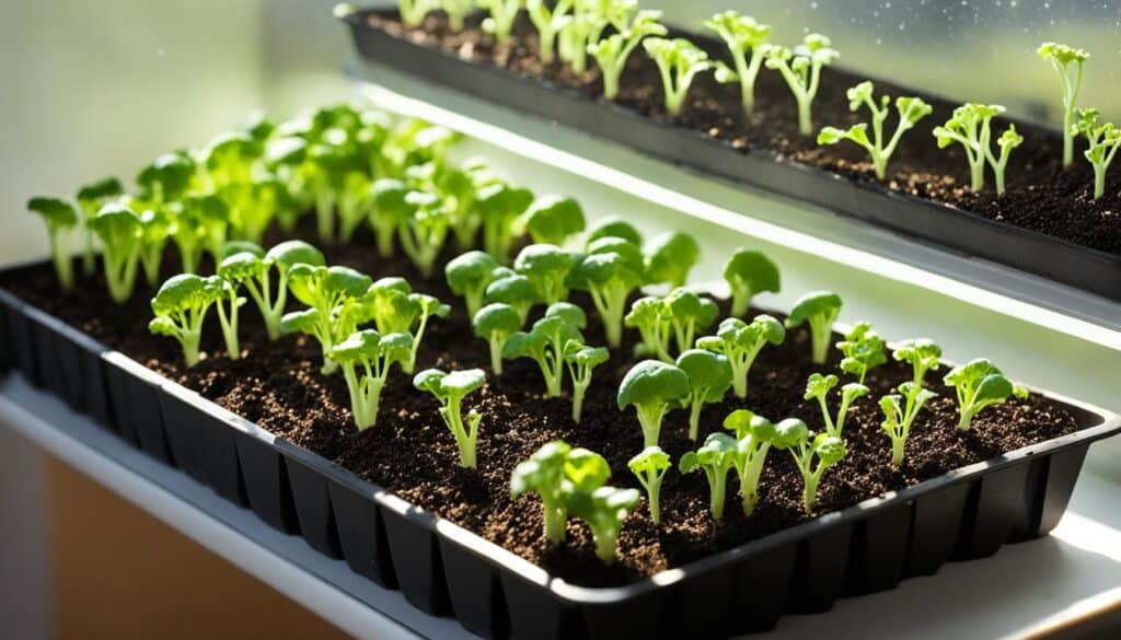 growing broccoli sprouts