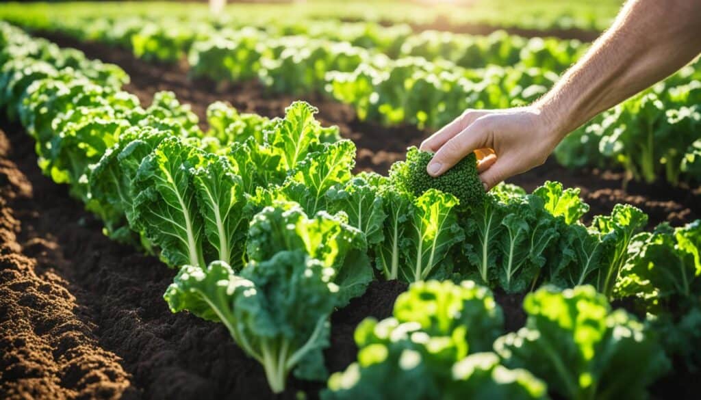 growing kale