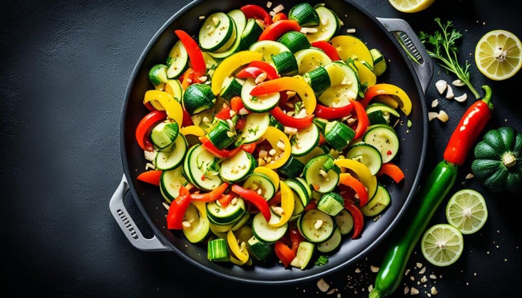 healthy zucchini stir fry