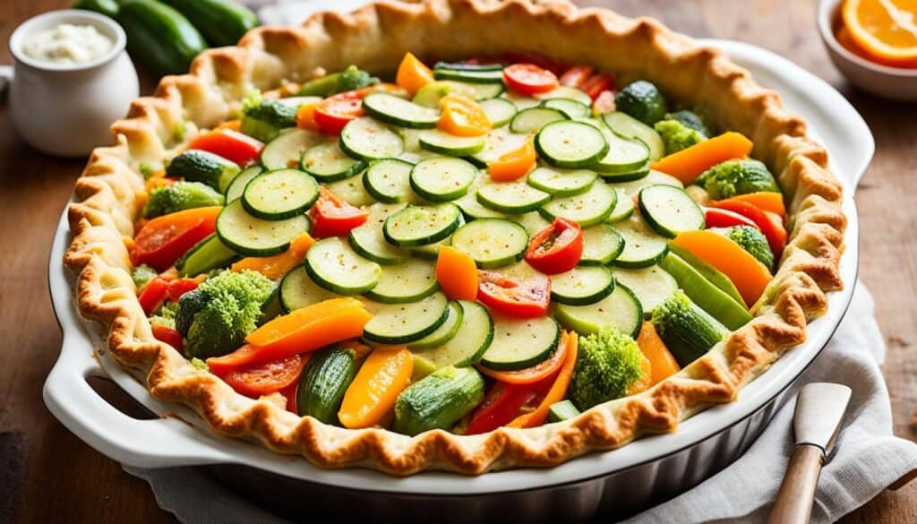 homemade vegetable pie