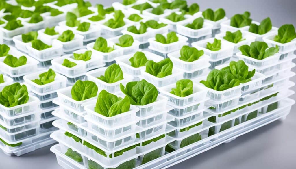 hydroponic lettuce containers