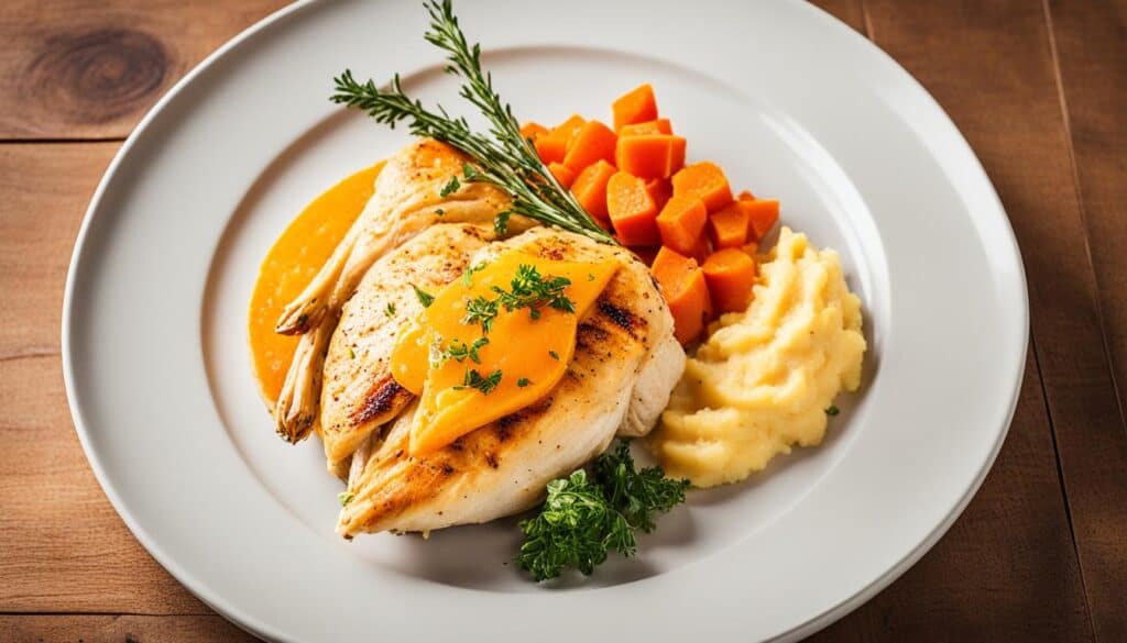 main dish pairing with carrot and swede mash