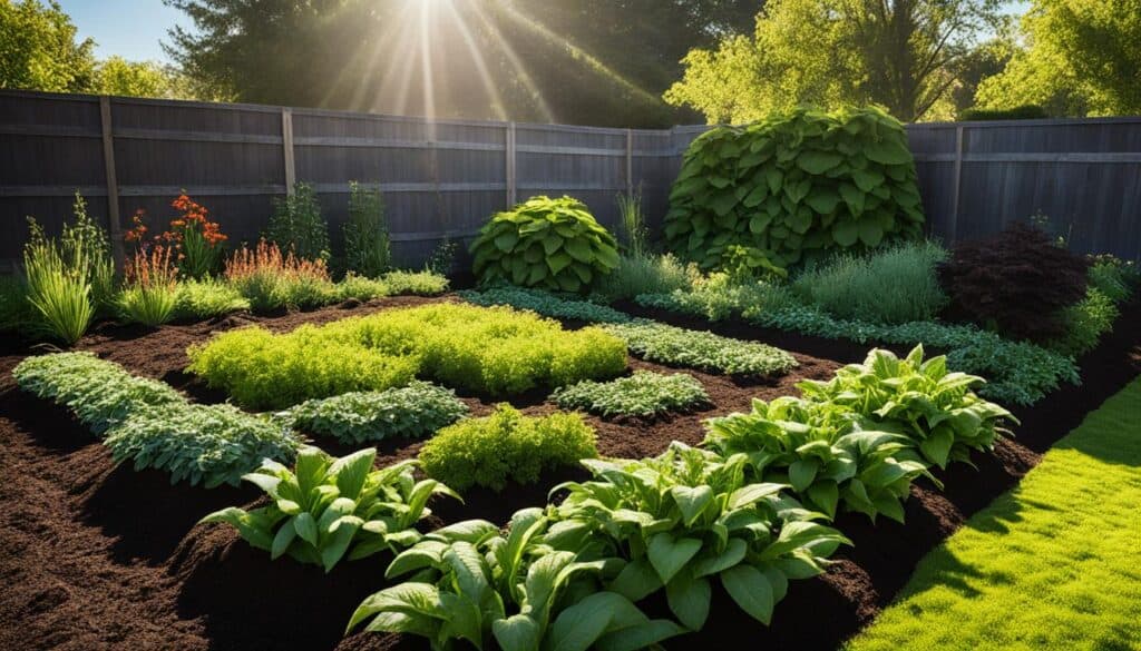 mulching in garden