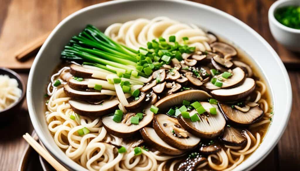 mushroom ramen noodles