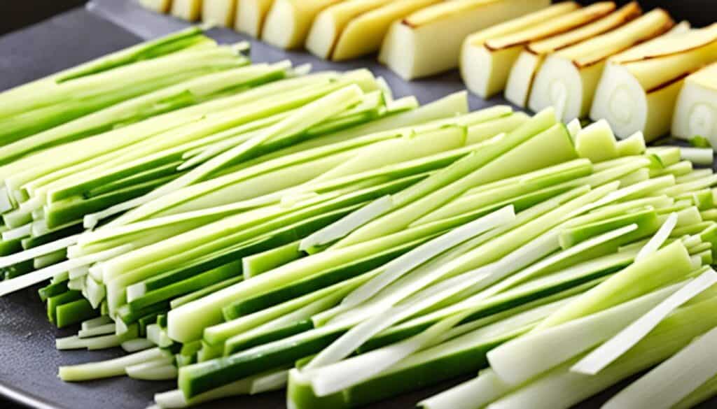 onion leeks tips