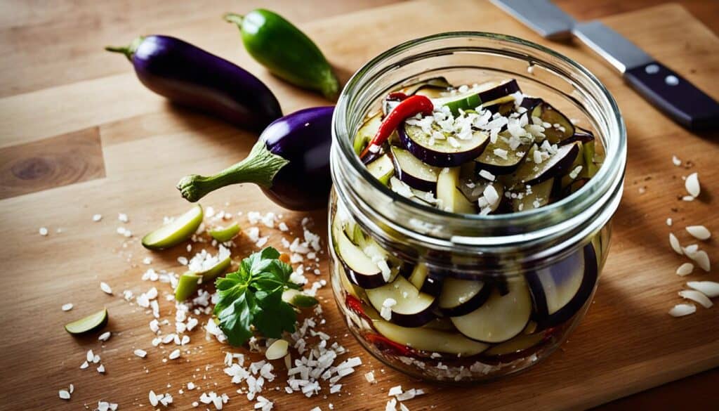 pickled eggplant