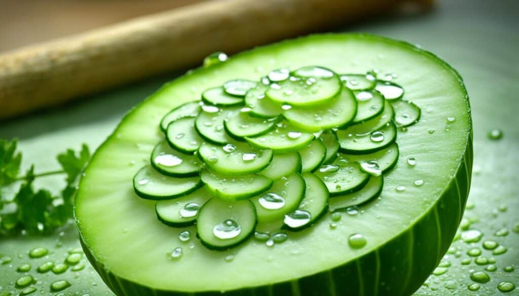 ridge gourd as a natural scrub