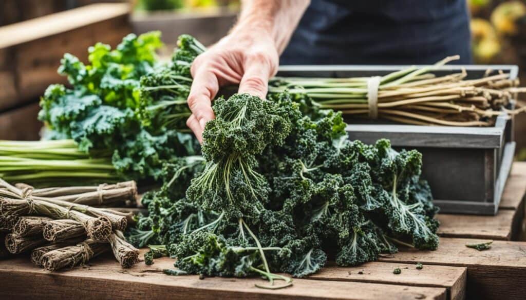 saving kale seeds