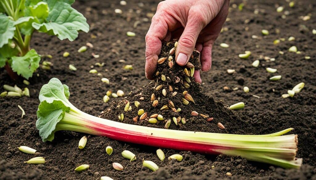 saving rhubarb seed