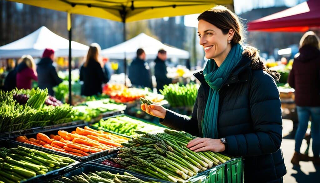 shopping for asparagus