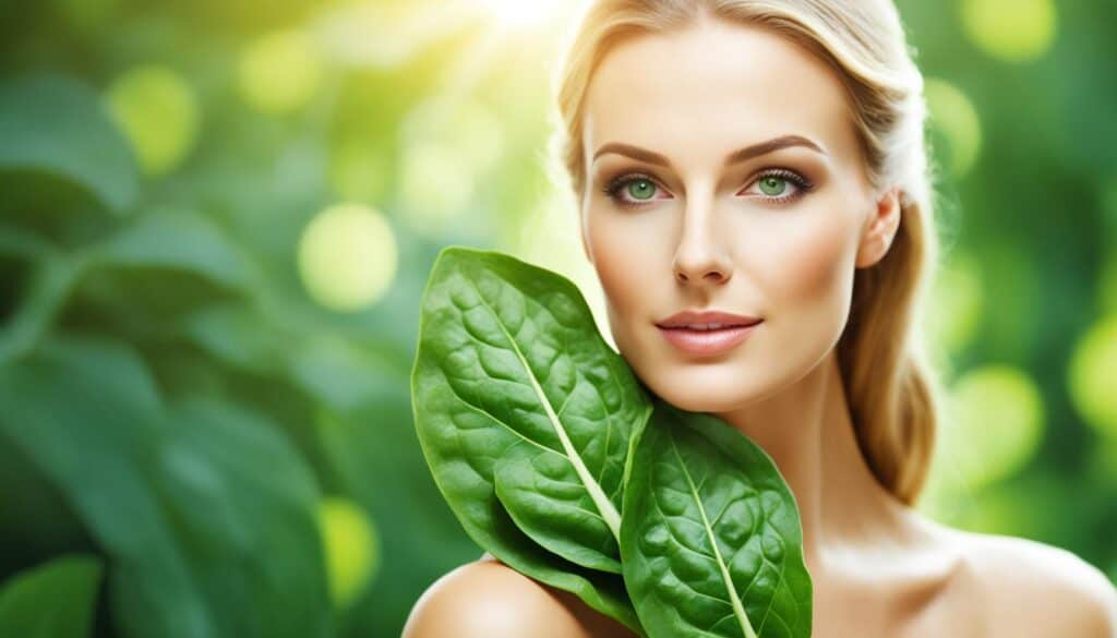 spinach and skin health