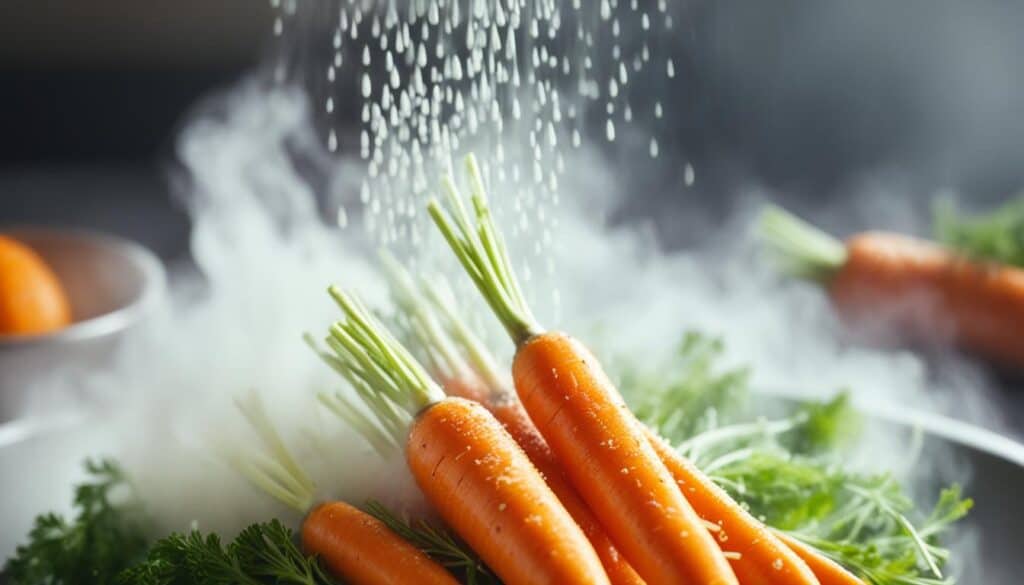 steam frozen carrots