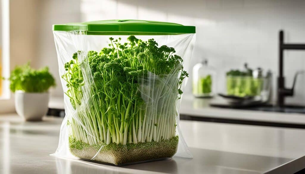 storing broccoli sprouts