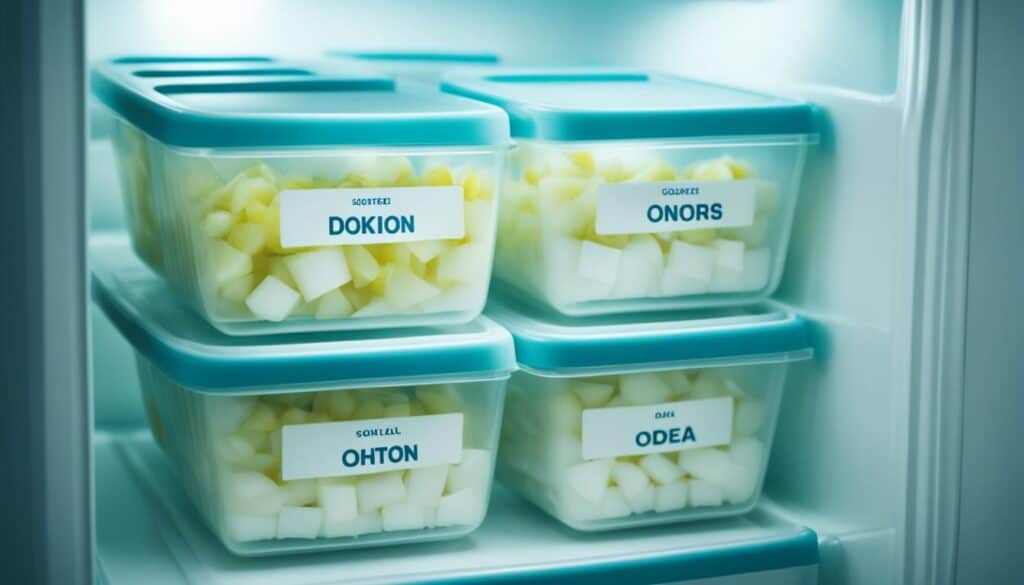 storing cooked onions in the fridge