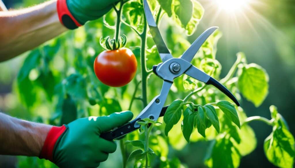 tomato plant maintenance