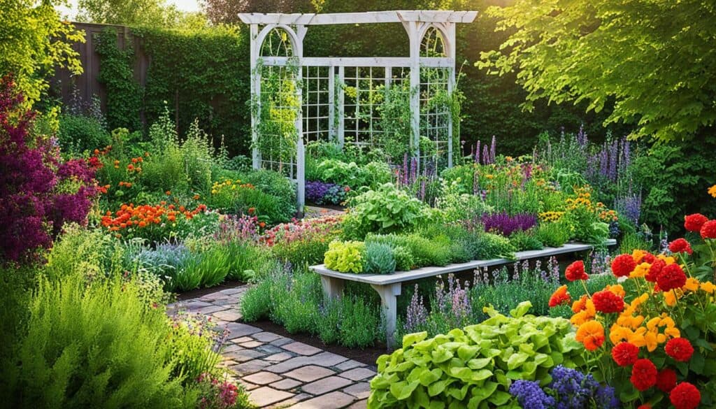 visually appealing potager garden