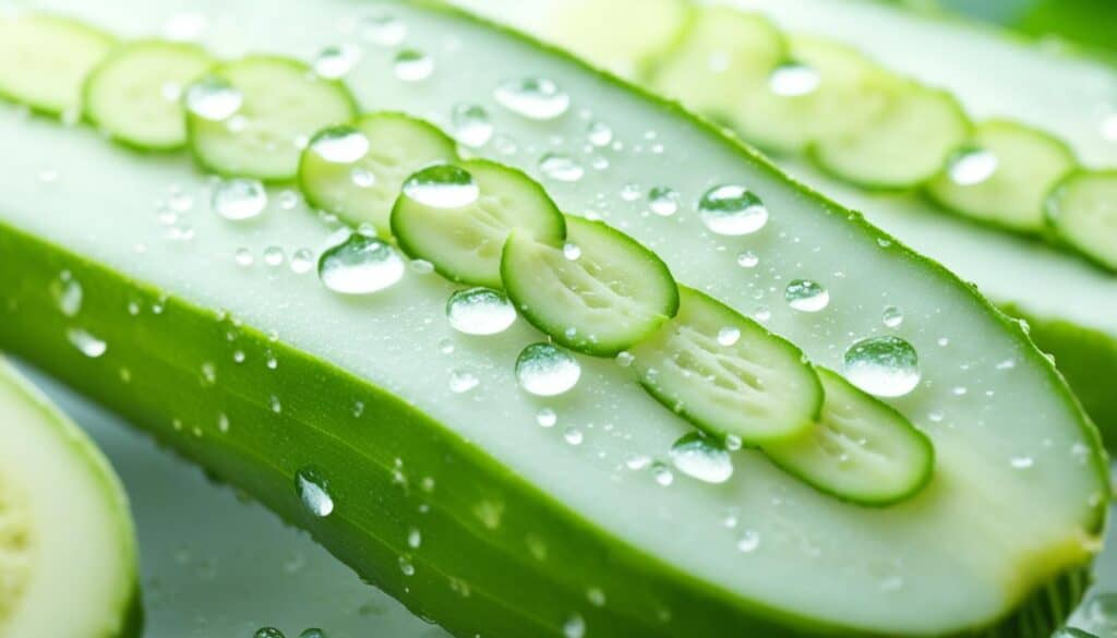 white cucumber skin health